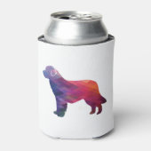 Newfoundland Geo Silhouette Paars Blikjeskoeler (Blikje Voorkant)