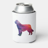 Newfoundland Geo Silhouette Paars Blikjeskoeler (Blikje Achterkant)