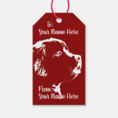 Newfoundland Gift Labels Custom Puppy Dog Gift Lab Cadeaulabel (Voorkant)