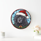 Newfoundland Glas in lood Kerst Grote Klok (Huis)