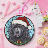 Newfoundland Glas in lood Kerst Papieren Bordje (Feest)
