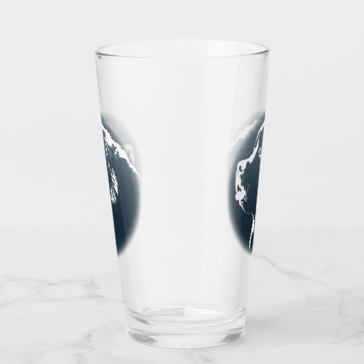 Newfoundland Glass Newfoundland Pup Glass Custom Glas (Rechts)