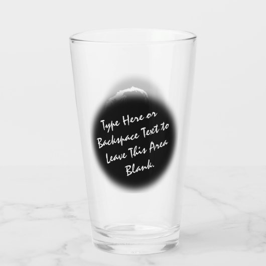 Newfoundland Glassen Aangepast Puppy Dog Glass Glas (Achterkant)