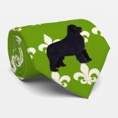 Newfoundland - Green Leaves Design Stropdas (Opgerold)