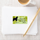 Newfoundland - Groene bladeren Design Etiket (Insitu)