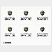 Newfoundland Growlers - De Newfoundland Growler Vierkante Sticker (Vel)