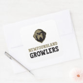 Newfoundland Growlers - De Newfoundland Growler Vierkante Sticker (Envelop)