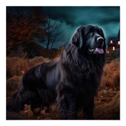 Newfoundland Halloween Griezelen  Perfect Poster (Voorkant)