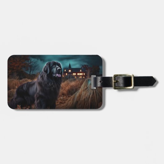 Newfoundland Halloween Scary Bagagelabel (Voorkant horizontaal)