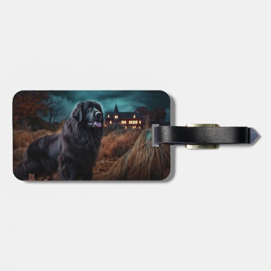 Newfoundland Halloween Scary Bagagelabel (Achterkant horizontaal)