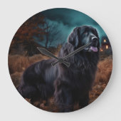 Newfoundland Halloween Scary Grote Klok (Voorkant)