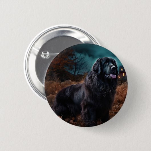 Newfoundland Halloween Scary Ronde Button 5,7 Cm (Voorkant /achterkant)
