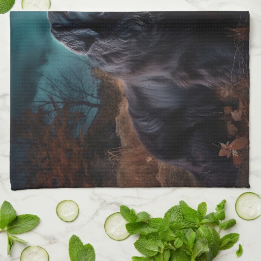 Newfoundland Halloween Scary Theedoek (Gevouwen)