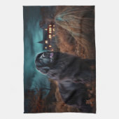 Newfoundland Halloween Scary Theedoek (Verticaal)