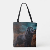 Newfoundland Halloween Scary Tote Bag (Achterkant)
