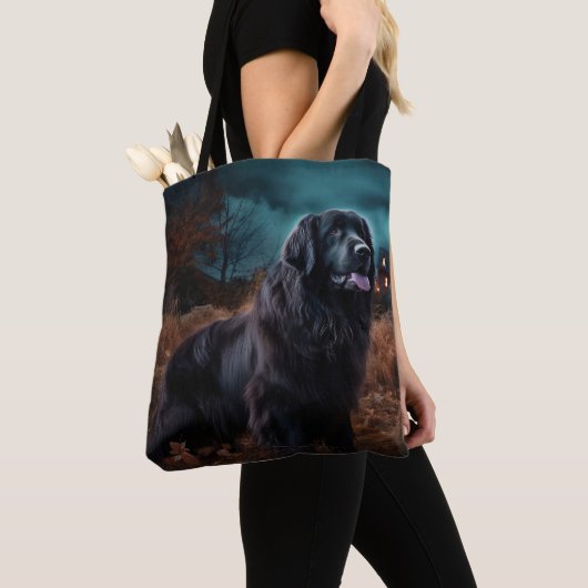 Newfoundland Halloween Scary Tote Bag (Dichtbij)