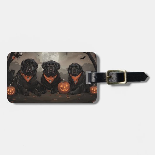 Newfoundland Halloween Spokenstering Bagagelabel (Voorkant horizontaal)
