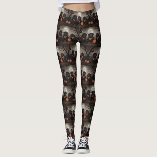 Newfoundland Halloween Spokenstijlend Leggings (Voorkant)