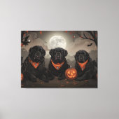 Newfoundland Halloween Spooky Canvas Afdruk (Voorkant)