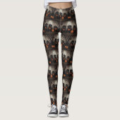 Newfoundland Halloween Spooky Leggings (Voorkant)