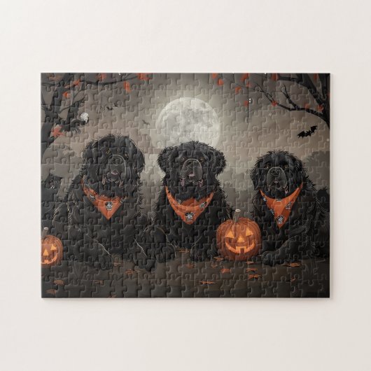 Newfoundland Halloween Spooky Legpuzzel (Horizontaal)
