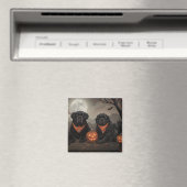 Newfoundland Halloween Spooky Magneet (Insitu (Vaatwasser))