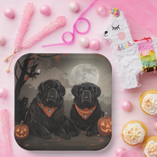Newfoundland Halloween Spooky Papieren Bordje (Feest)