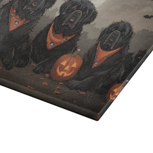Newfoundland Halloween Spooky Snijplank (Hoek)