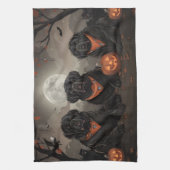 Newfoundland Halloween Spooky Theedoek (Verticaal)