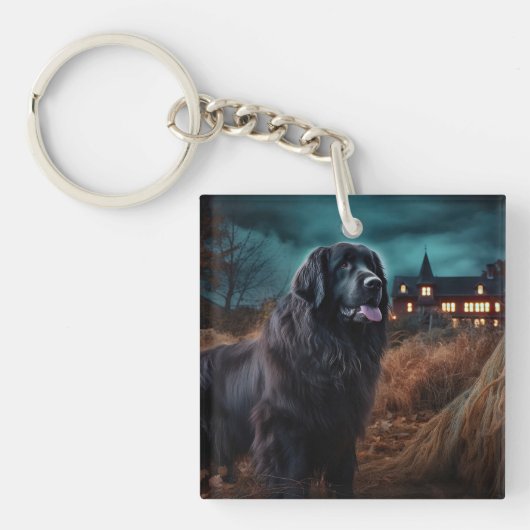 Newfoundland Halloween Verschrikkelijk Sleutelhanger (Voorkant)