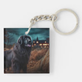 Newfoundland Halloween Verschrikkelijk Sleutelhanger (Achterkant)