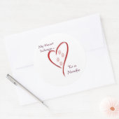 Newfoundland Heart Behoort - Sticker (Envelop)
