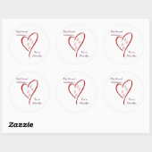 Newfoundland Heart Behoort - Sticker (Vel)