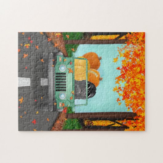 Newfoundland Herfst Pumpkin Legpuzzel (Horizontaal)