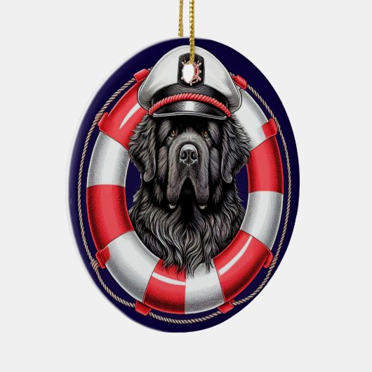 Newfoundland Het schipper Ornament (Rechts)