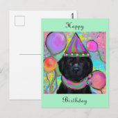 Newfoundland-hond ansichtkaart briefkaart (Voorkant / Achterkant)