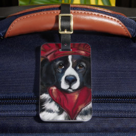 Newfoundland-hond         bagagelabel
