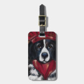 Newfoundland-hond         bagagelabel (Voorkant verticaal)