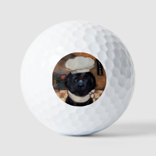 Newfoundland-hond golfballen (Voorkant)