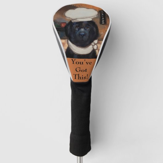 Newfoundland hond golfheadcover (Voorkant)