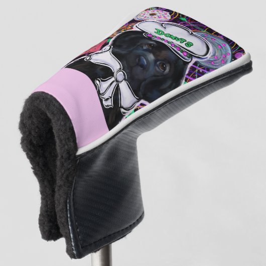 Newfoundland-hond golfheadcover (3/4 voorkant)