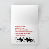 Newfoundland hond Kerst Kaart (Binnen)
