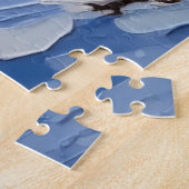 Newfoundland-hond Kerstboot Vakantie Legpuzzel (Zijkant)