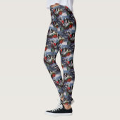 Newfoundland Hond Kerstfeest Leggings (Links)