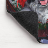 Newfoundland Hond Kerstfeest Muismat (Hoek)