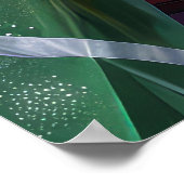 Newfoundland Hond Kerstfeest Poster (Hoek)