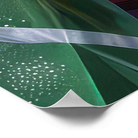 Newfoundland Hond Kerstfeest Poster (Hoek)