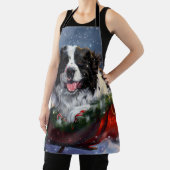 Newfoundland Hond Kerstfeest Schort (Insitu)