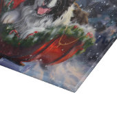 Newfoundland Hond Kerstfeest Snijplank (Hoek)