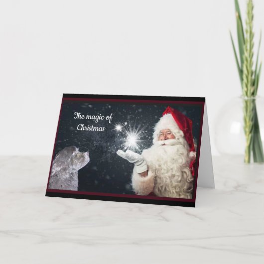 Newfoundland-hond Kerstmis Feestdagen Kaart (Voorkant)